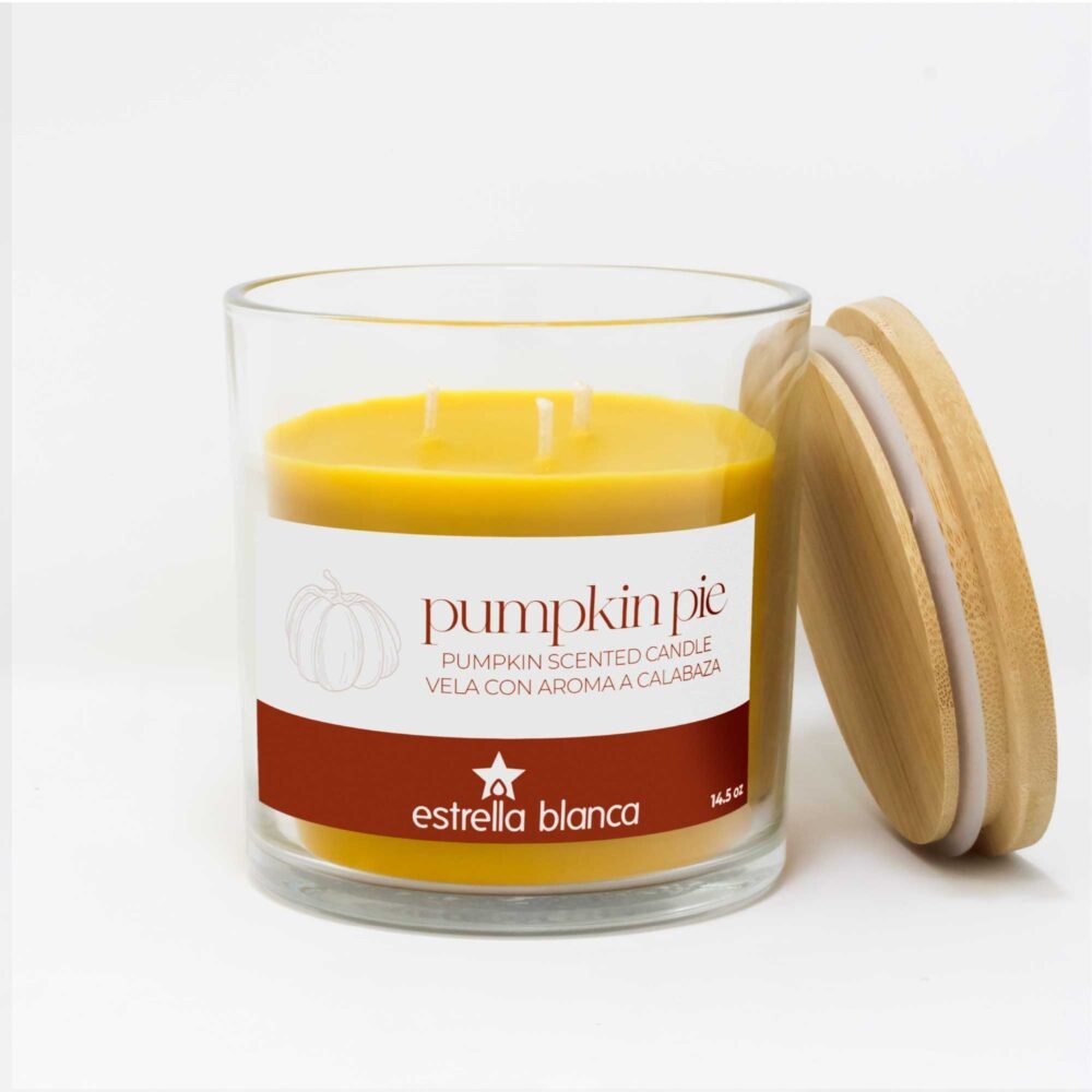 Pumpkin Pie Scented Candle Glass Jar
