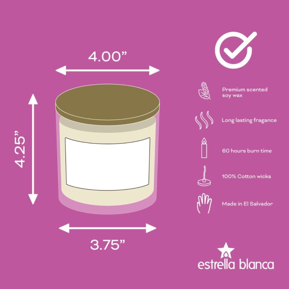 Cashmere Rose Scented Candle - Premium Soy Wax for Home - Image 13