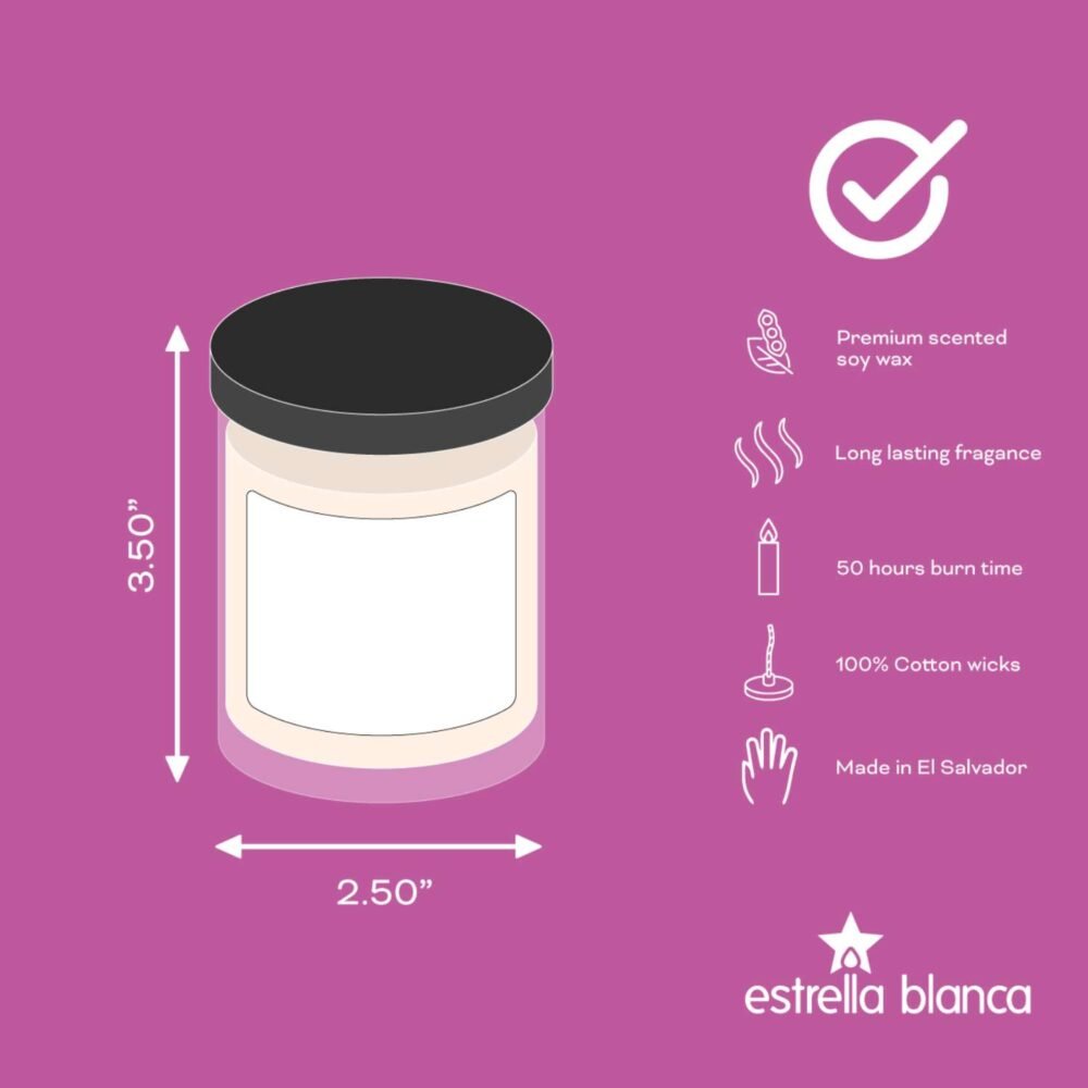 Cashmere Rose Scented Candle - Premium Soy Wax for Home - Image 7