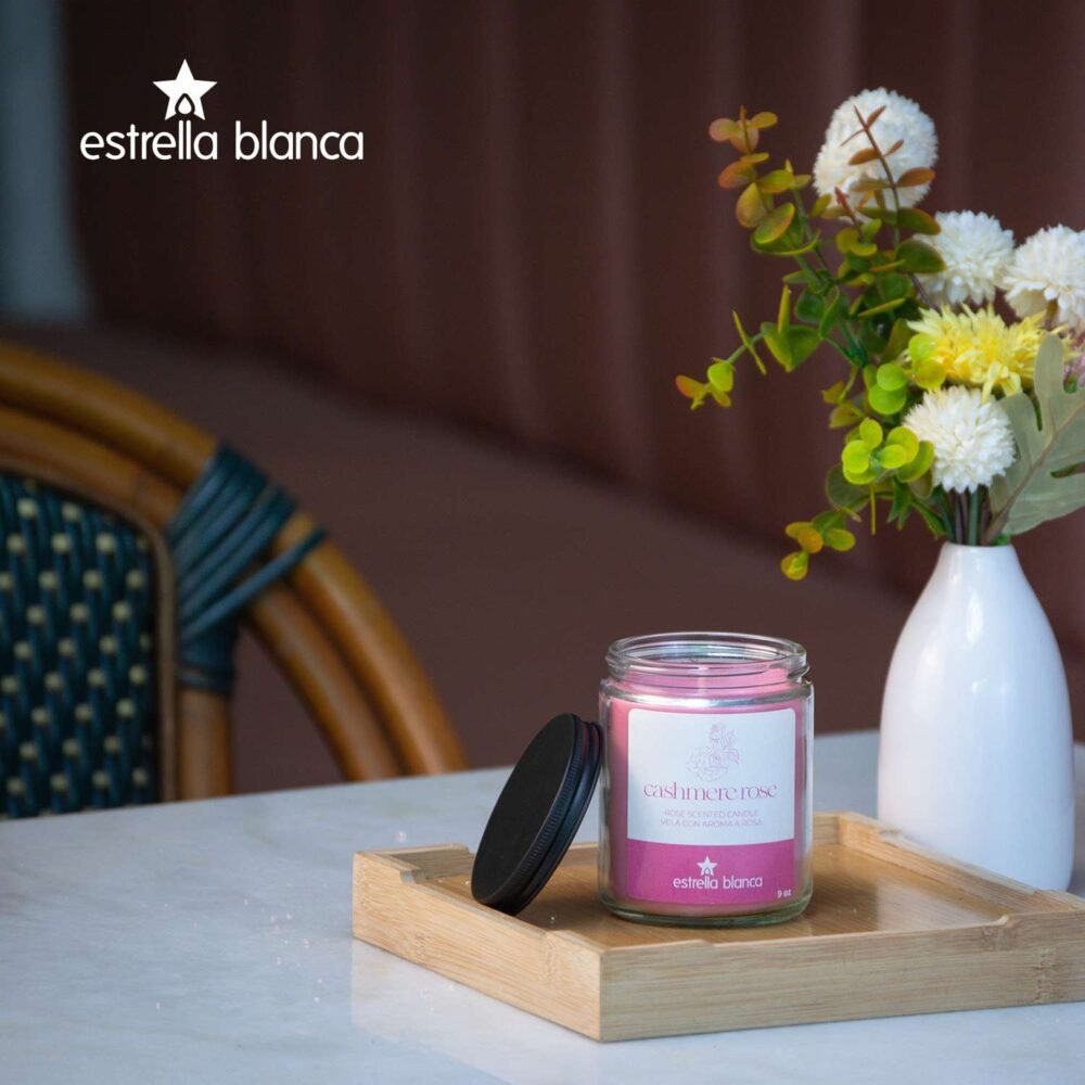 Cashmere Rose Scented Candle - Premium Soy Wax for Home - Image 9