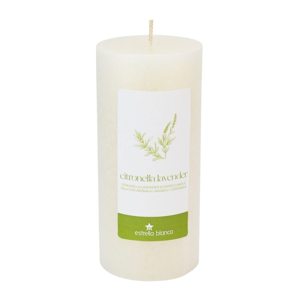 Citronella and Lavender Pillar Candle 3x6 | 3-pack - Image 3