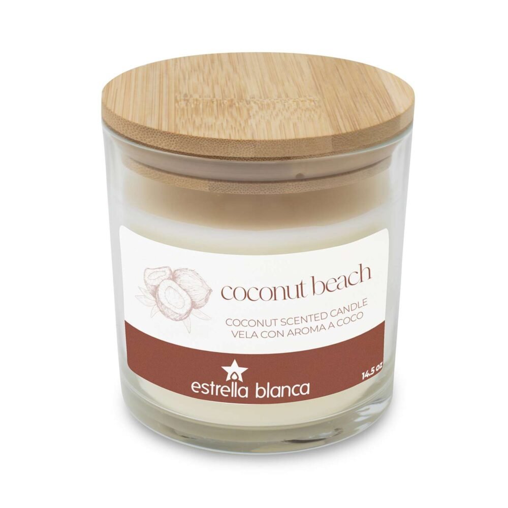 Coconut Beach Scented Candle - Premium Soy Wax for Home - Image 12