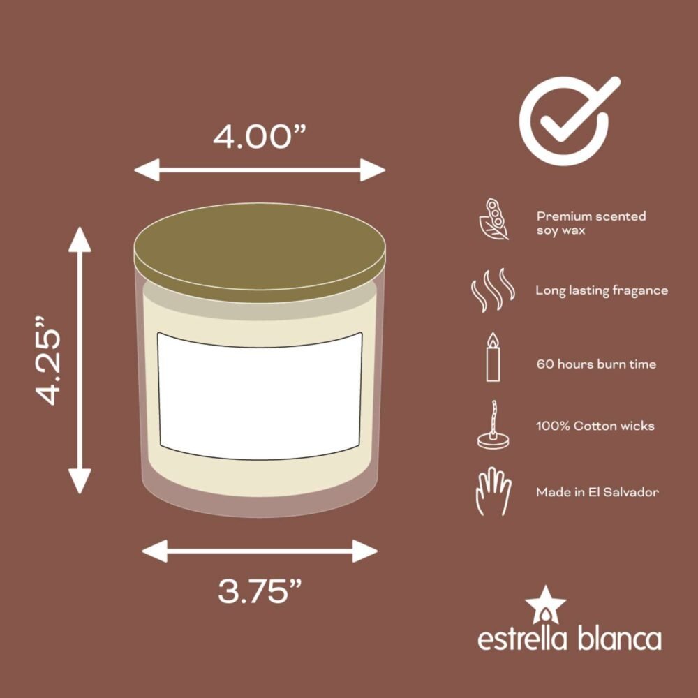 Coconut Beach Scented Candle - Premium Soy Wax for Home - Image 10