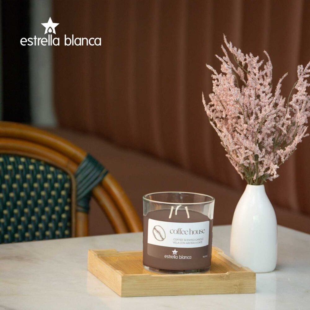 Aromatic Coffee House Scented Candle Glass Jar - Image 7