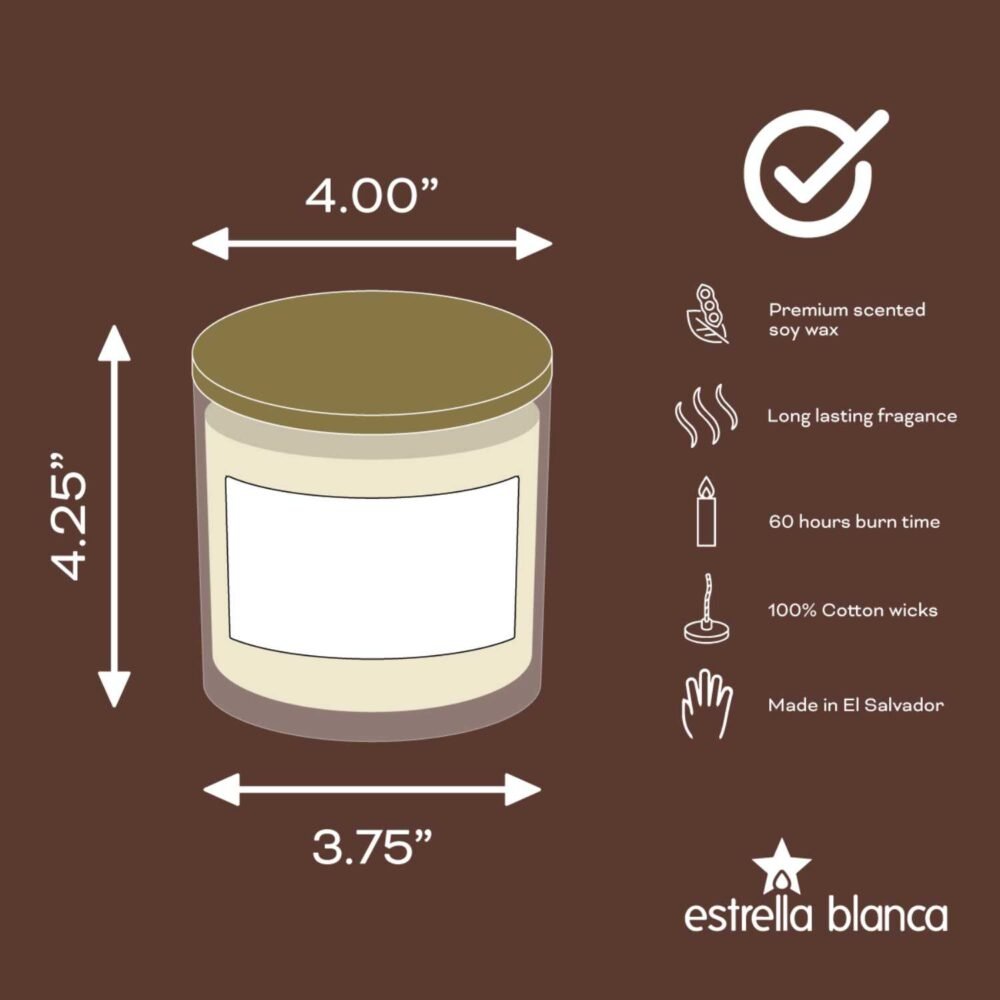 Aromatic Coffee House Scented Candle Glass Jar - Image 8