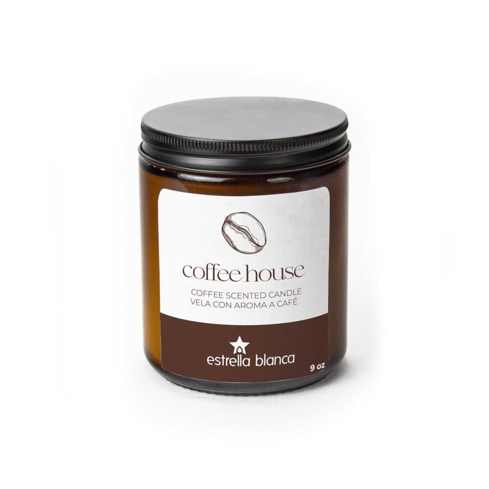 Aromatic Coffee House Scented Candle Glass Jar - Image 2