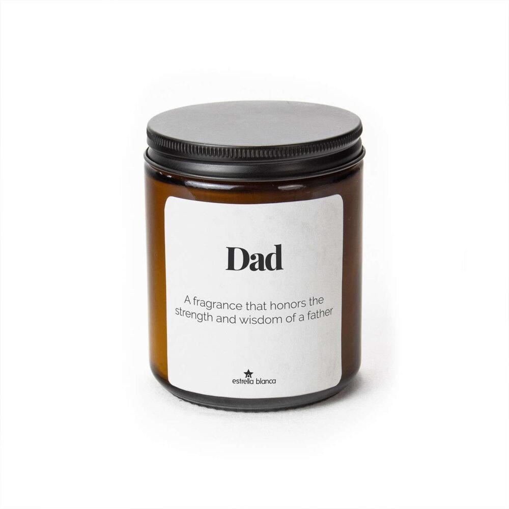 Dad - Scented Candle Vanilla 9oz Amber Jar