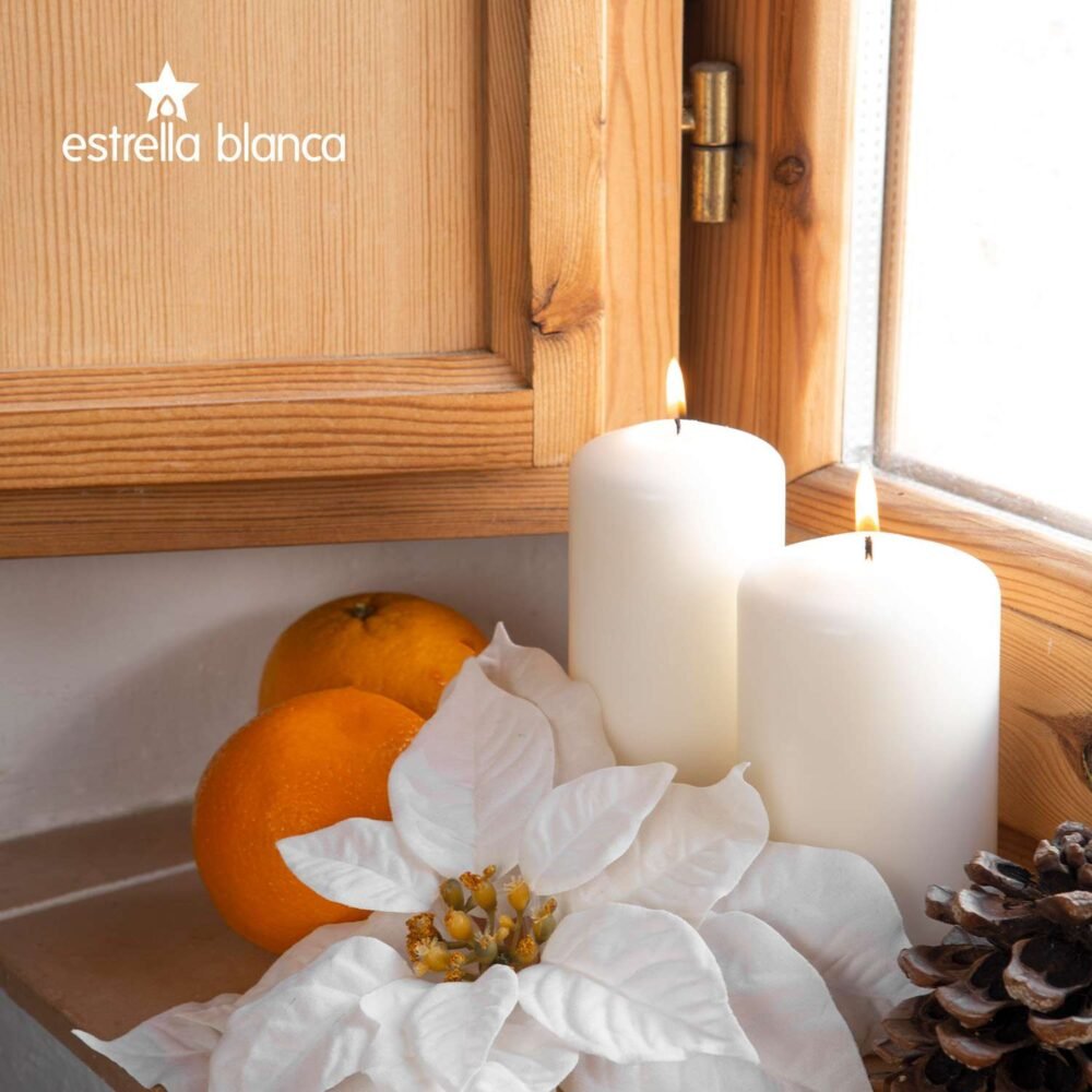 Smooth White Pillar Candle Unscented - 6 pack - Image 8