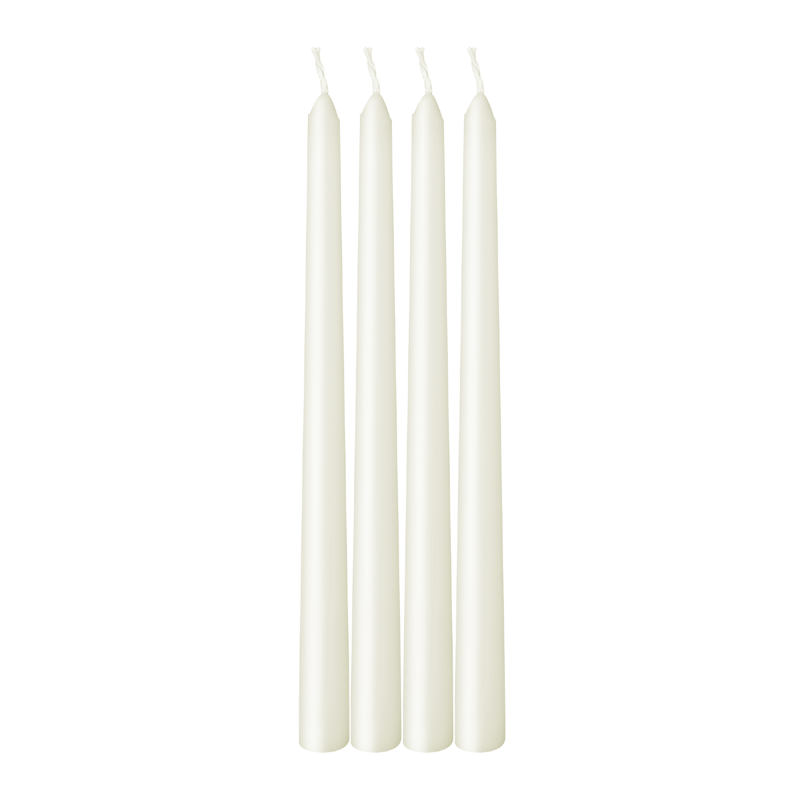 Ivory Taper Candles - 4 pack