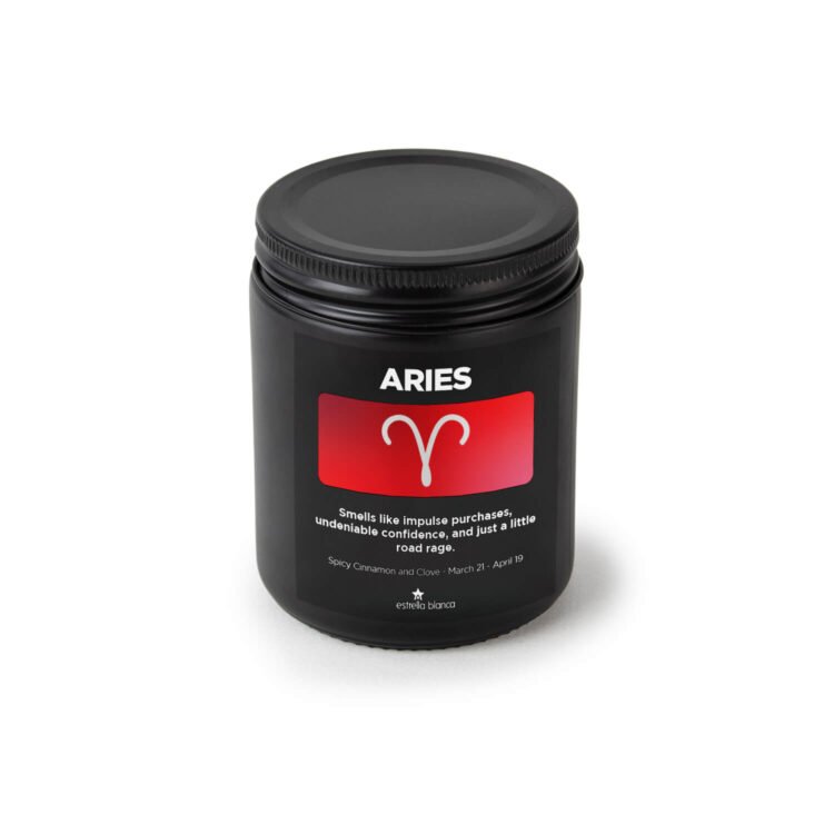 Zodiac Aries Candle