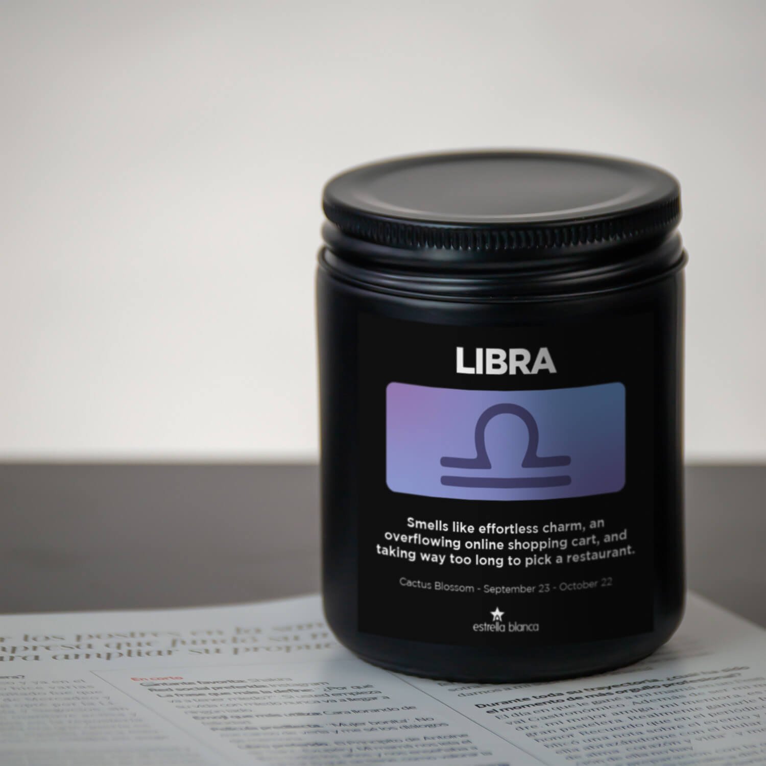 Zodiac Libra Candle - Image 2