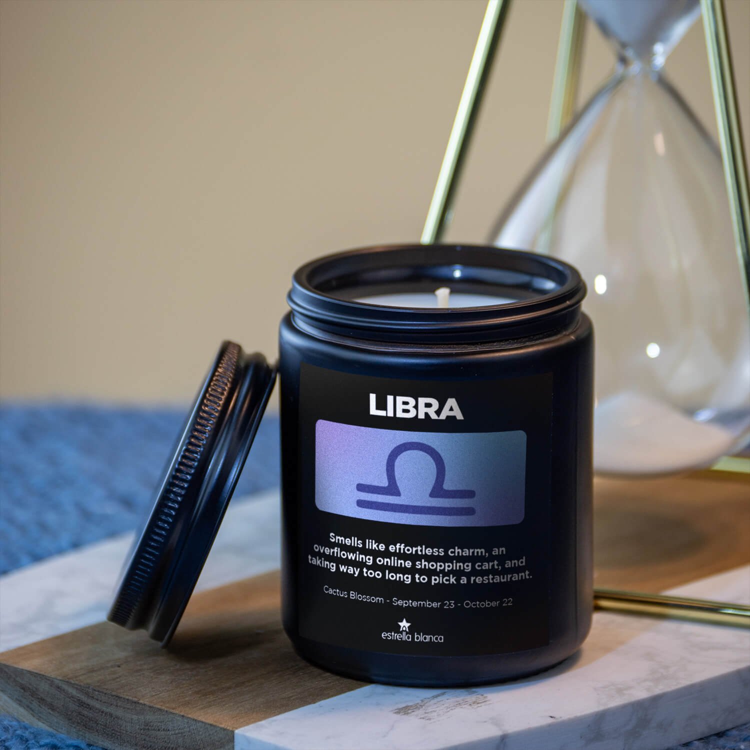Zodiac Libra Candle - Image 4