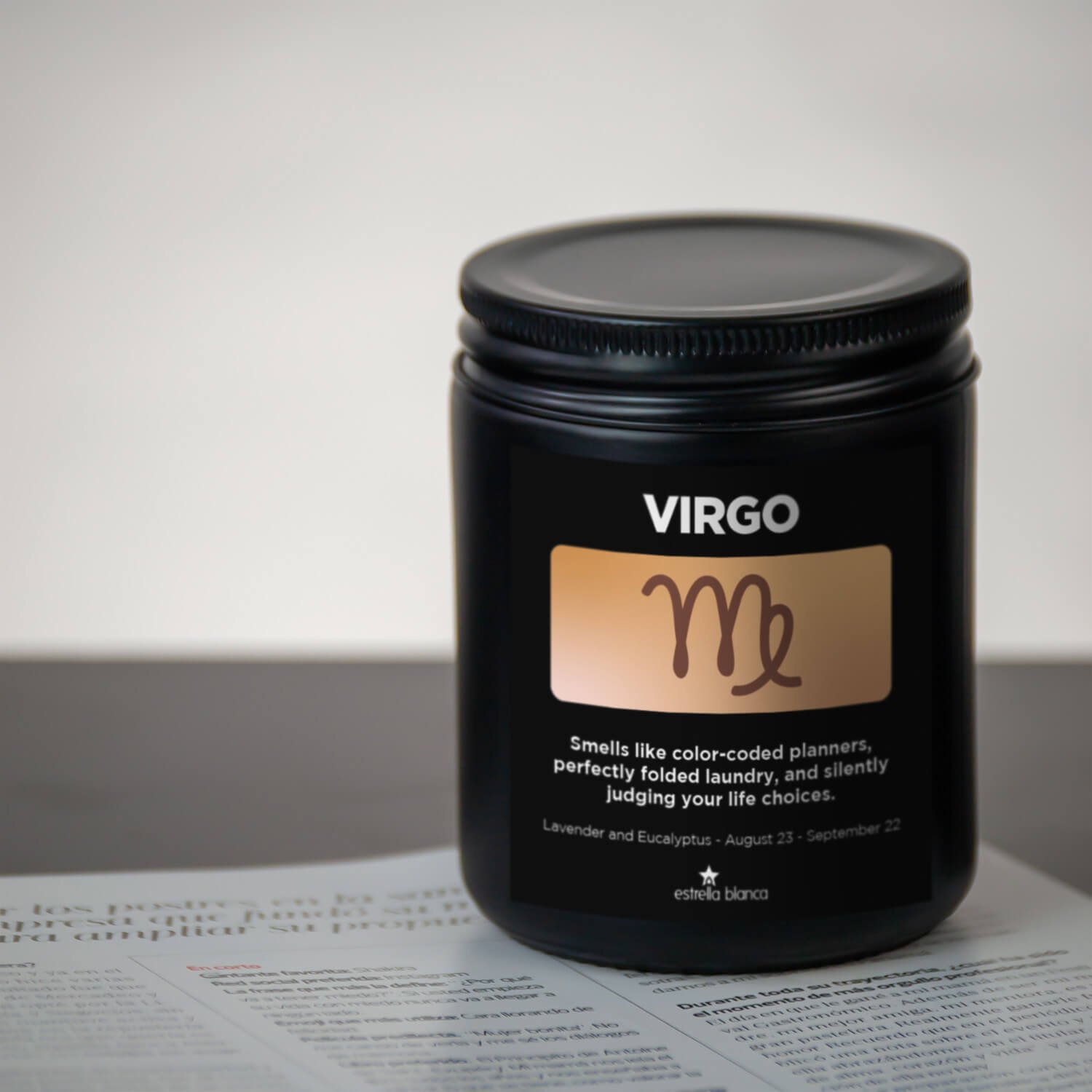 Zodiac Virgo Candle - Image 2