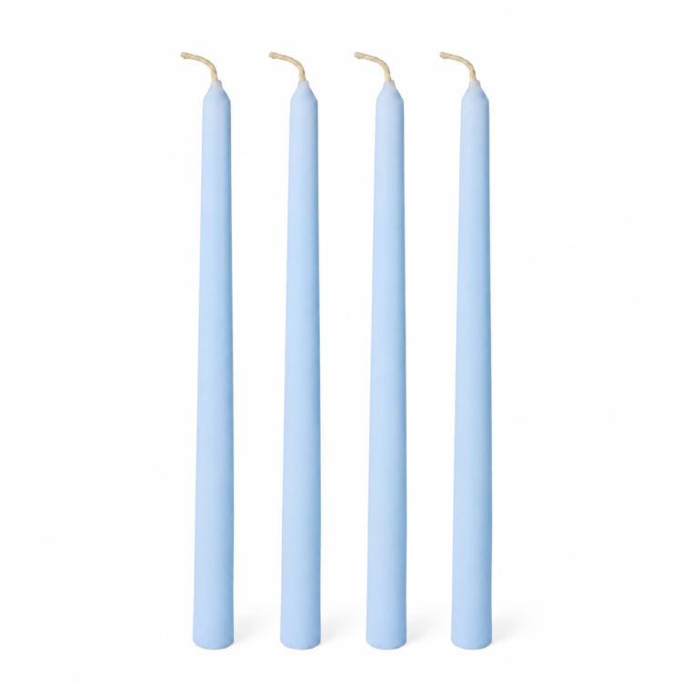 Taper Candles 10 inch - 4 pack (Blue)