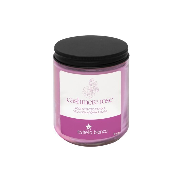 Cashmere Rose - 9oz, Clear Glass