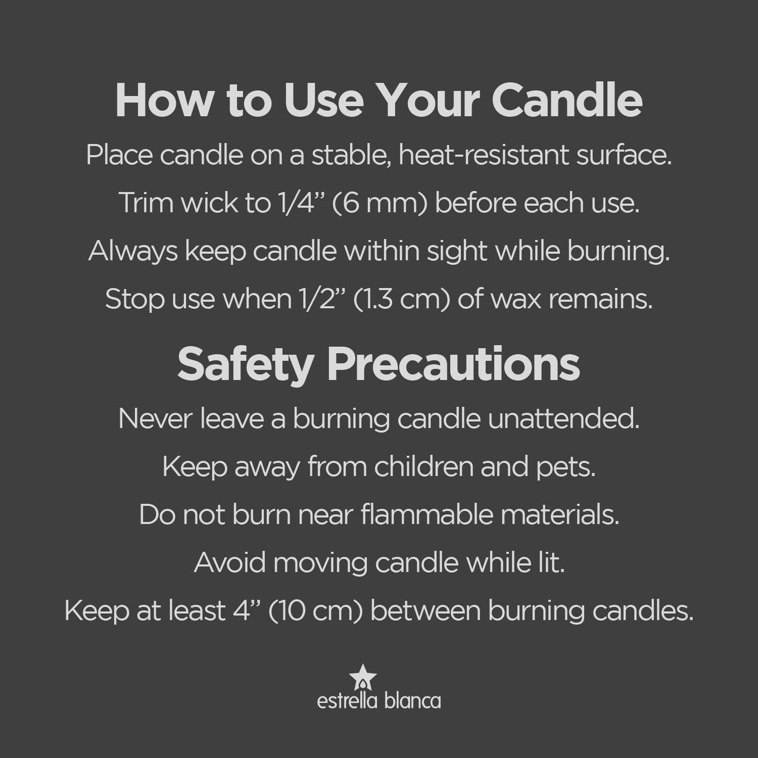 Candle White 3 Pack - Unscented 3x4, 3x6, 3x8 - Image 4