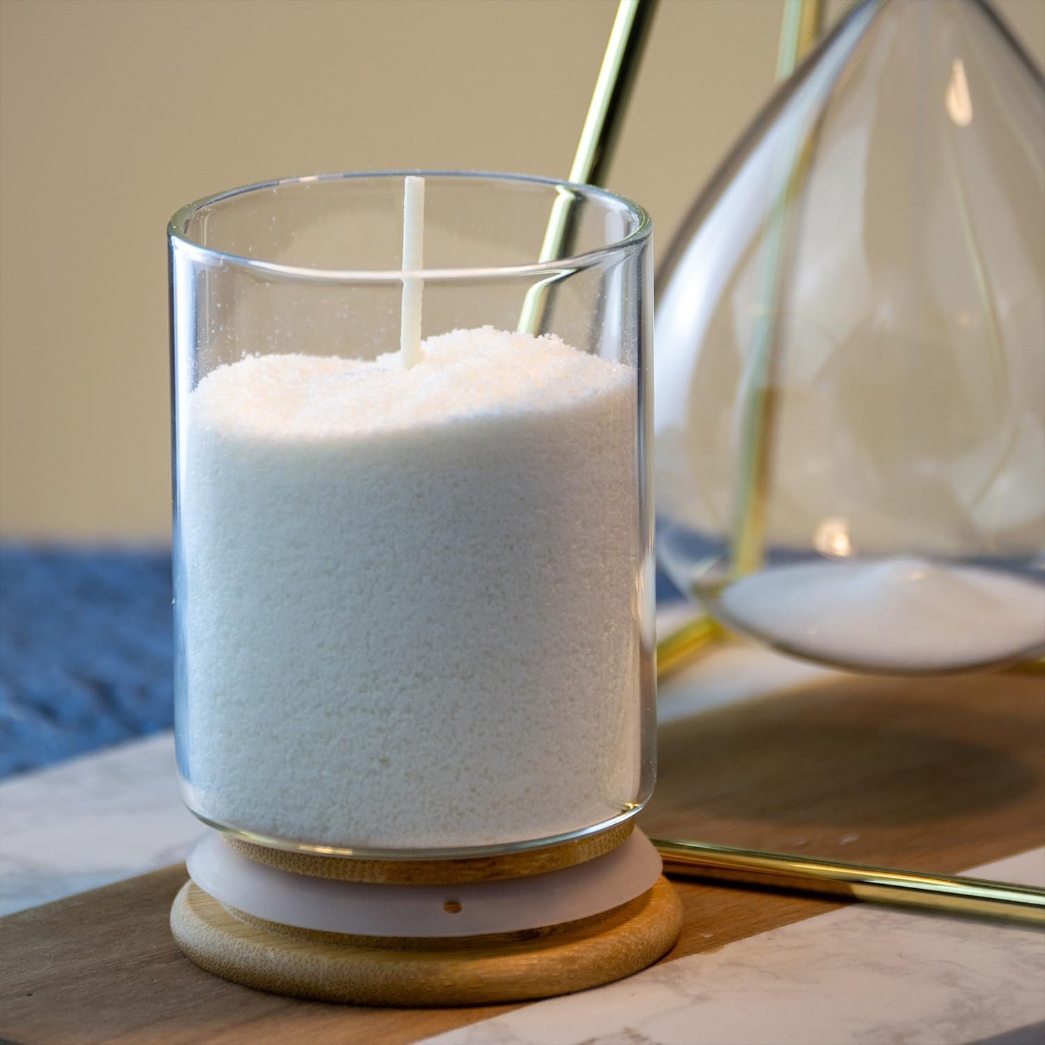 Sand Candle 1lb Unscented White - Image 3